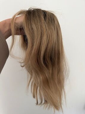 Light Brown Women's Human Hair Wig- Natural Waves